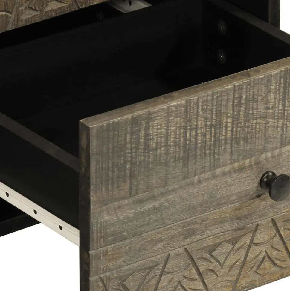 VIDAXL - Buffet 40x33x75 cm bois massif de manguier