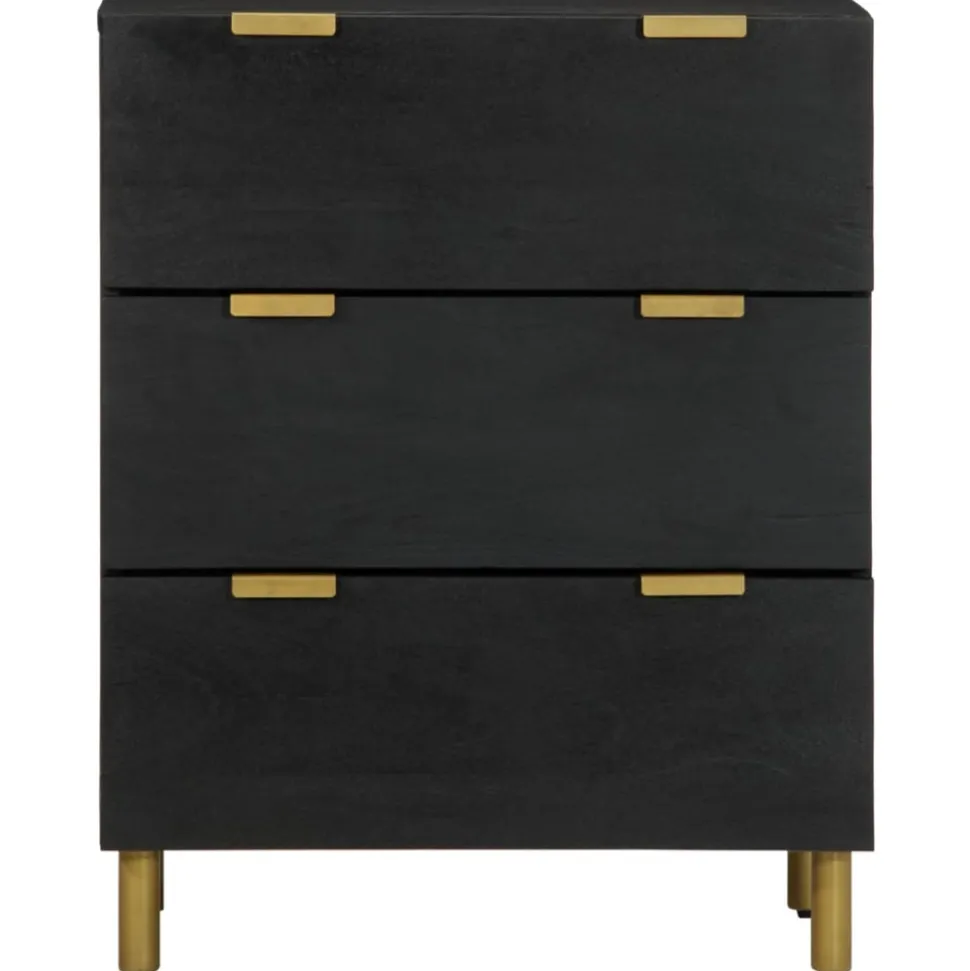 VIDAXL - Buffets 2 pcs noir 60x33x75 cm bois d'ingénierie