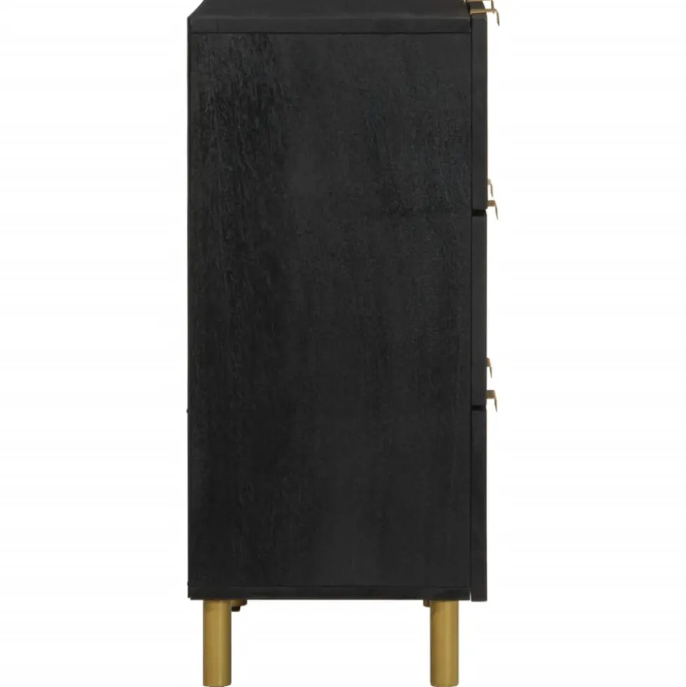 VIDAXL - Buffets 2 pcs noir 60x33x75 cm bois d'ingénierie
