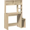 VIDAXL - Bureau avec étagères chêne sonoma 100x45x140 cm