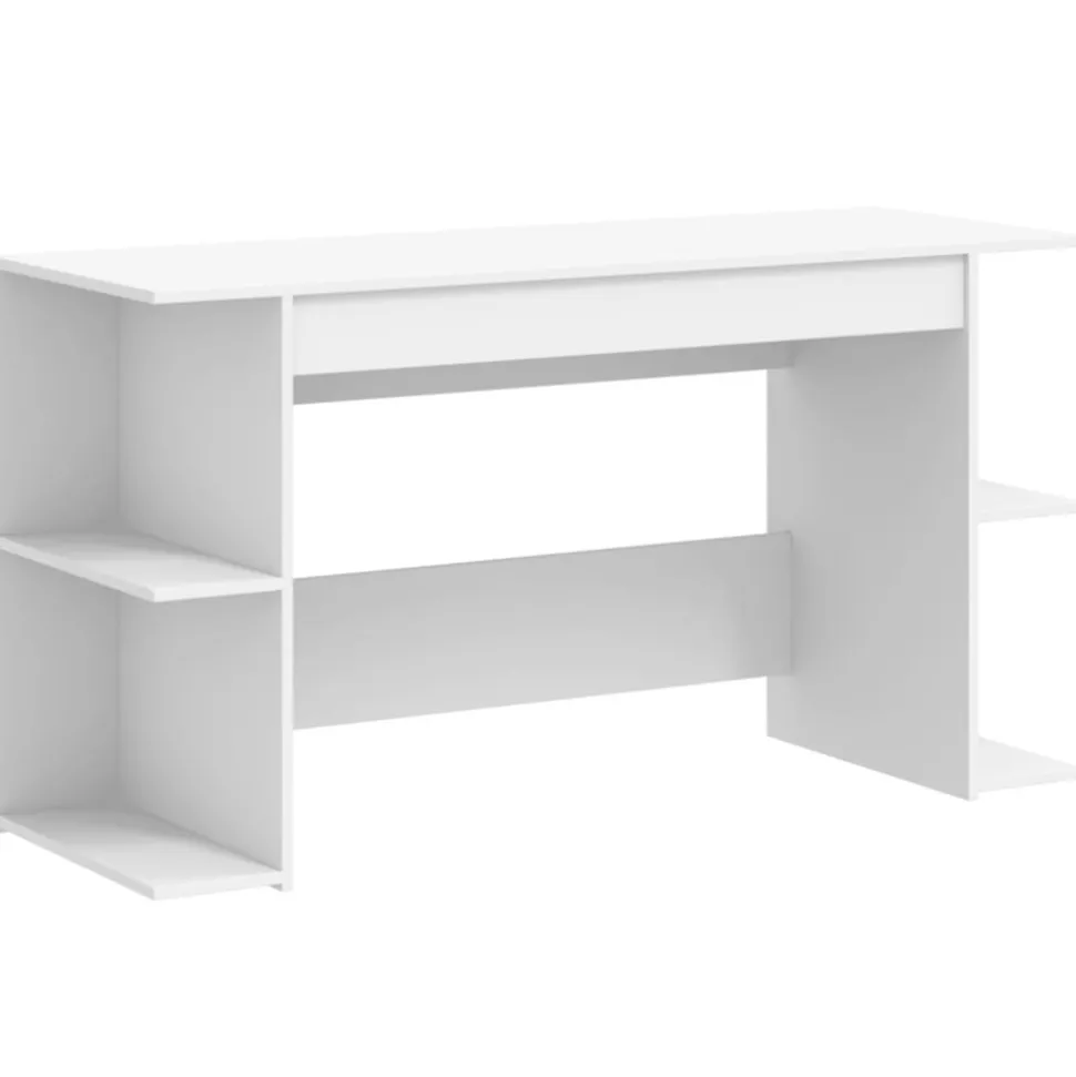 VIDAXL - Bureau blanc 140x50x75 cm bois d'ingénierie
