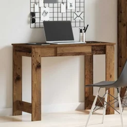 VIDAXL - Bureau vieux bois 100x45x75 cm bois d'ingénierie