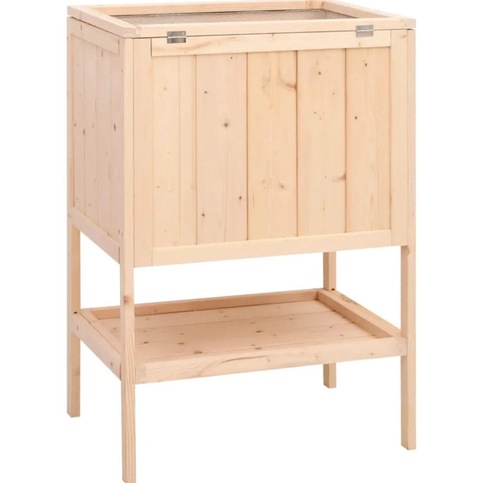 VIDAXL - Cage à hamster 55x40x80 cm bois massif de sapin