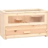 VIDAXL - Cage à hamster 60x30x35 cm bois massif de sapin