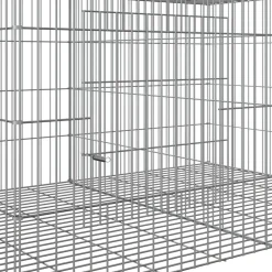 VIDAXL - Cage à lapin 6 panneaux 327x79x54 cm fer galvanisé