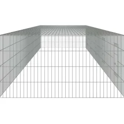 VIDAXL - Cage à lapin 5 panneaux 541x109x54 cm fer galvanisé