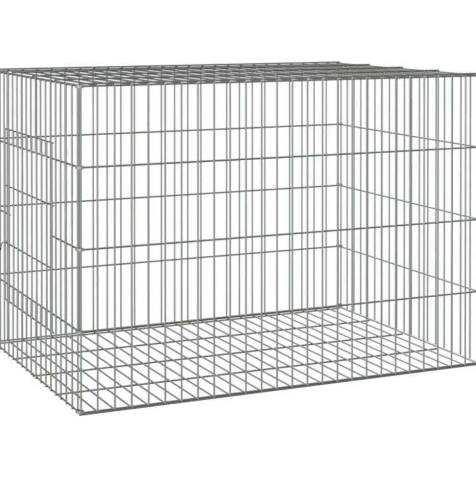 VIDAXL - Cage à lapin 78x54x54 cm fer galvanisé
