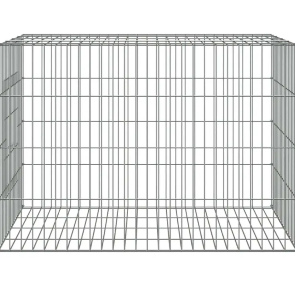 VIDAXL - Cage à lapin 78x54x54 cm fer galvanisé