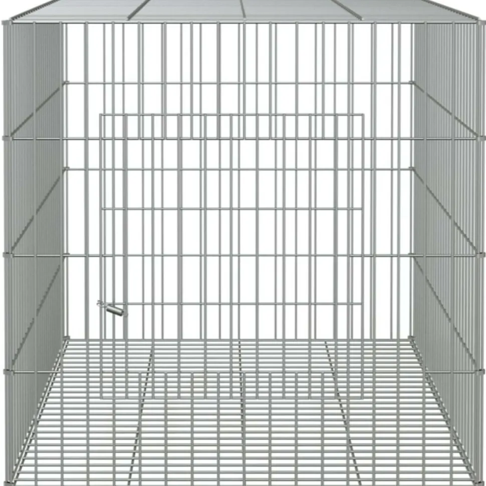 VIDAXL - Cage à lapin 78x54x54 cm fer galvanisé