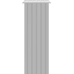 VIDAXL - Cage à oiseaux gris 215x78x200 cm acier galvanisé