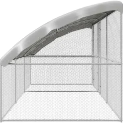 VIDAXL - Cage à poules argent 600 x 200 x 198.5 cm acier galvanisé