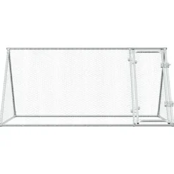 VIDAXL - Cage pour poules argenté 200x105x91 cm acier galvanisé