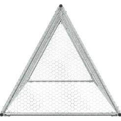 VIDAXL - Cage pour poules argenté 200x105x91 cm acier galvanisé