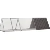 VIDAXL - Clapier anthracite 302,5x80,5x71 cm acier galvanisé