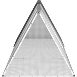 VIDAXL - Clapier anthracite 302,5x80,5x71 cm acier galvanisé