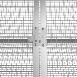 VIDAXL - Clapier anthracite 302,5x80,5x71 cm acier galvanisé