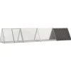 VIDAXL - Clapier anthracite 403,5x80,5x71 cm acier galvanisé