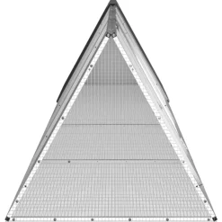 VIDAXL - Clapier anthracite 403,5x80,5x71 cm acier galvanisé
