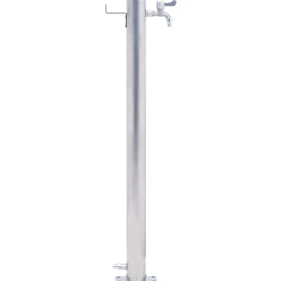 VIDAXL - Colonne à eau de jardin 100 cm acier inoxydable rond