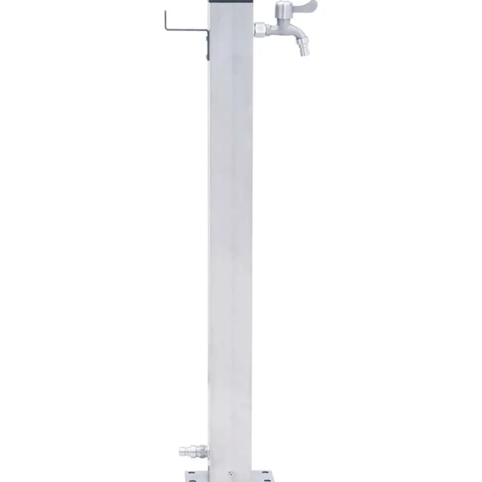 VIDAXL - Colonne à eau de jardin 80 cm acier inoxydable carré