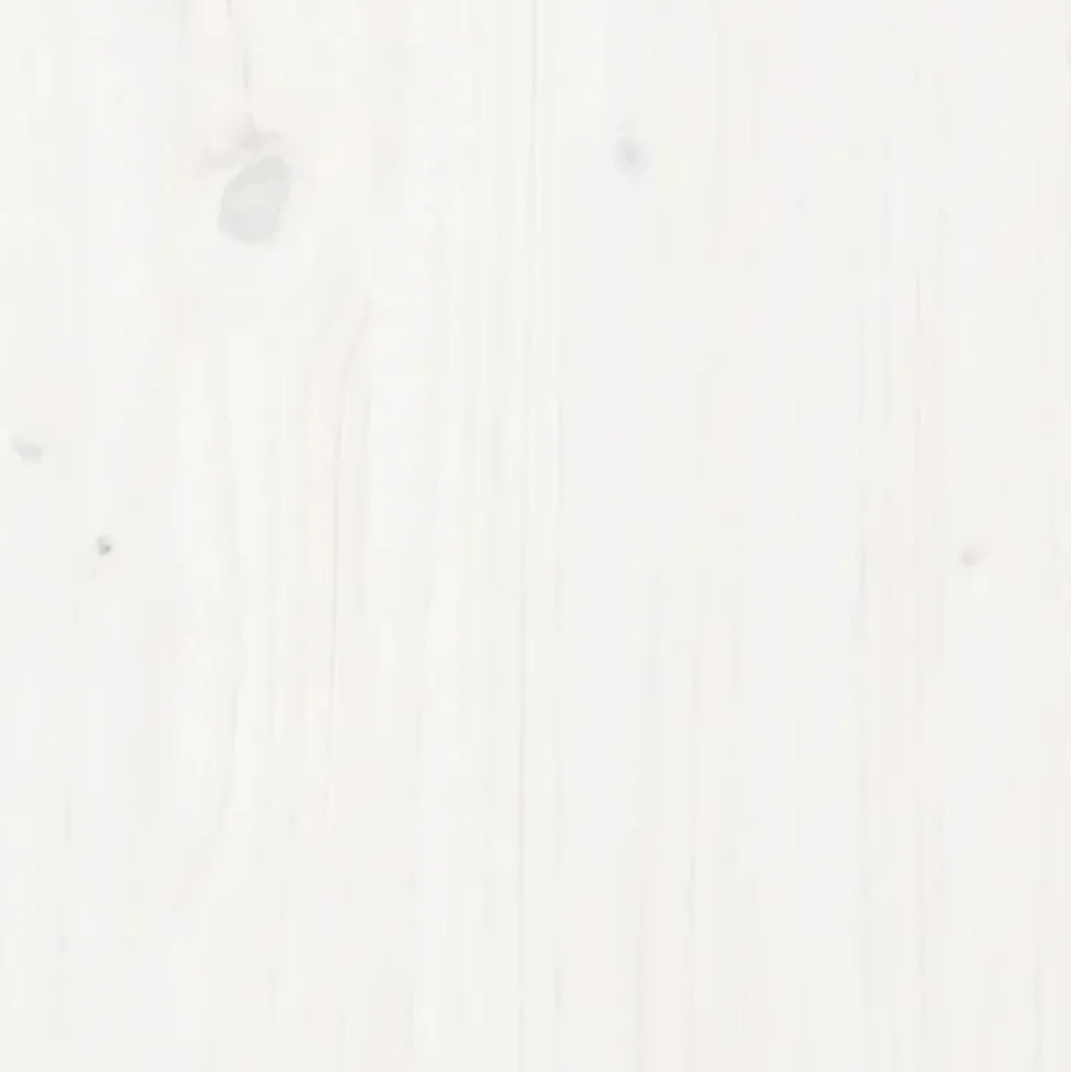 VIDAXL - Composteur blanc 100x100x102 cm bois massif de pin