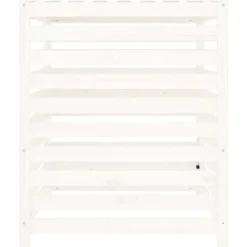 VIDAXL - Composteur blanc 82,5x82,5x99,5 cm bois massif de pin