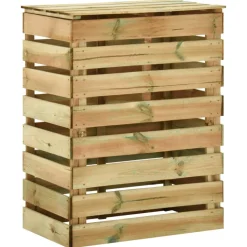 VIDAXL - Composteur de jardin à lattes 2 pcs 80x50x100 cm pin imprégné