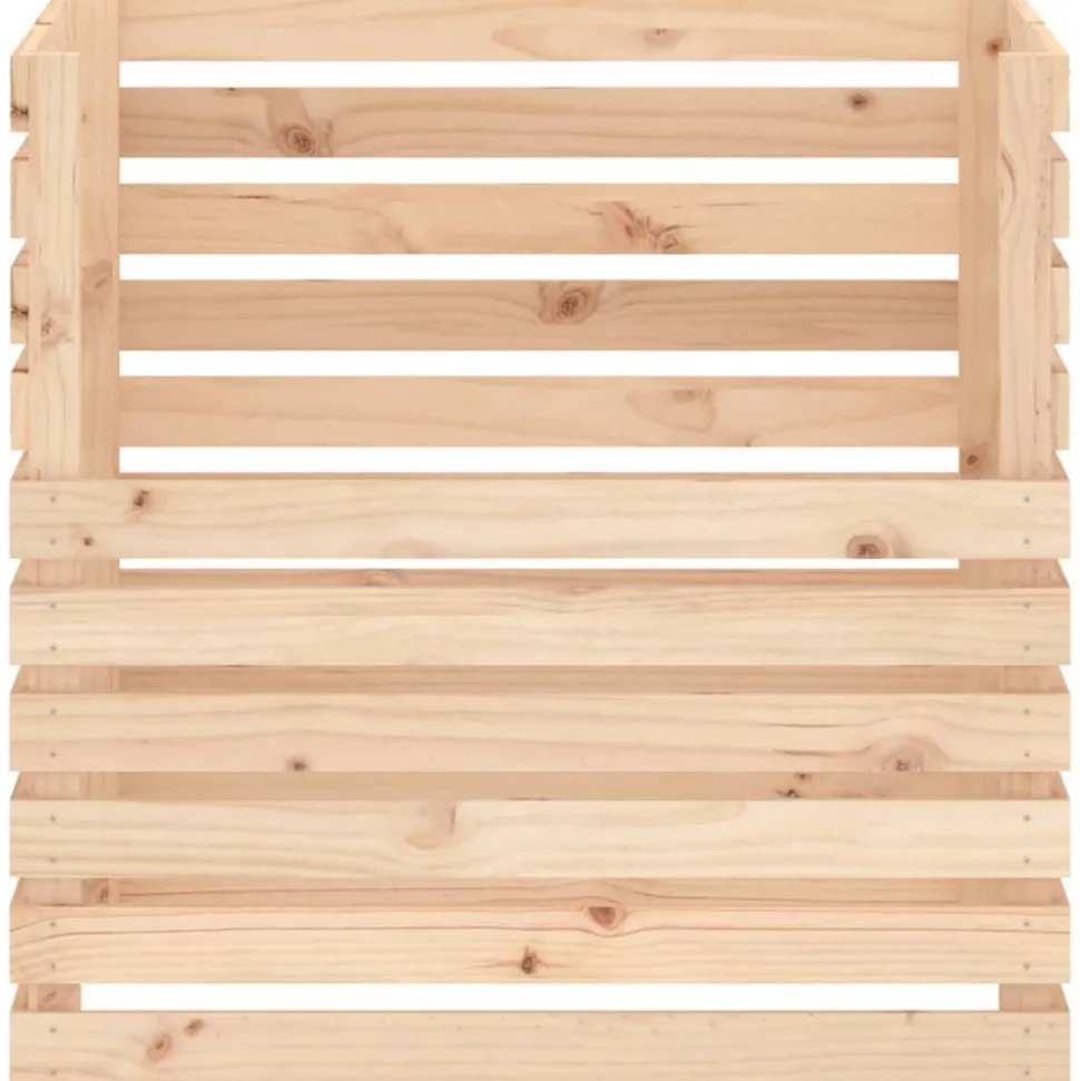 VIDAXL - Composteur 80x80x78 cm bois massif de pin