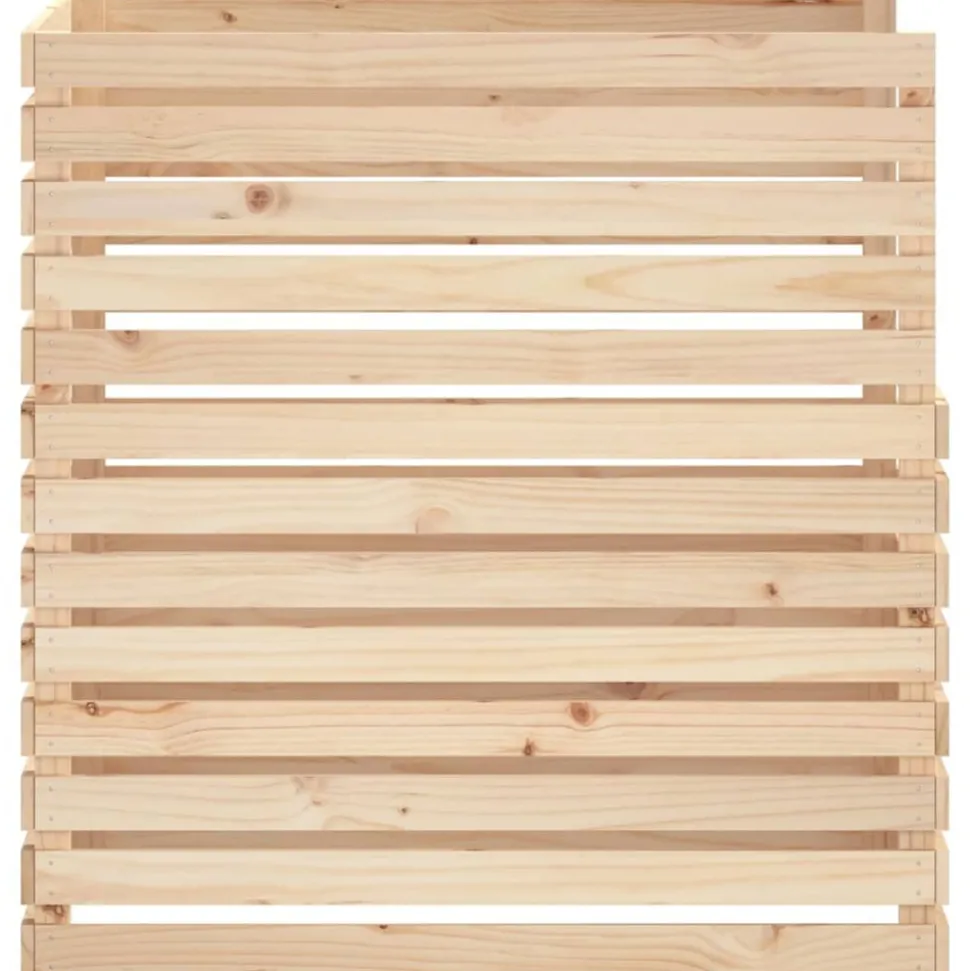 VIDAXL - Composteur 100x100x102 cm bois massif de pin
