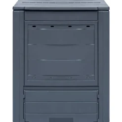 VIDAXL - Composteurs de jardin 2 pcs gris 60x60x73 cm 520 l