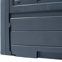 VIDAXL - Composteurs de jardin 2 pcs gris 60x60x73 cm 520 l