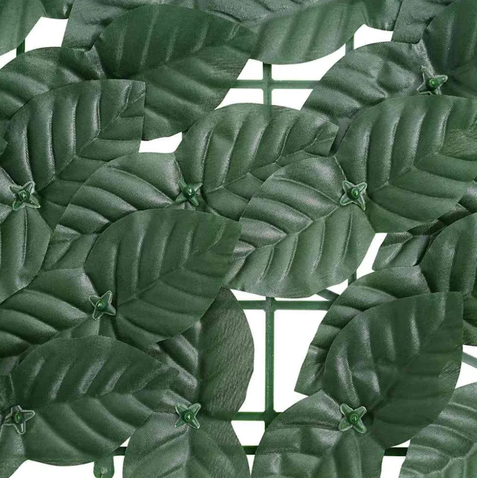 VIDAXL - Écran de balcon avec feuilles vert foncé 600x75 cm