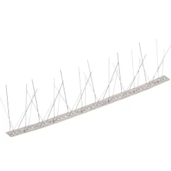 VIDAXL - Ensemble de 20 pointes à 5 rangées contre oiseaux inox 10 m