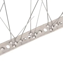 VIDAXL - Ensemble de 40 pointes à 5 rangées contre oiseaux inox 20 m