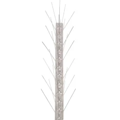 VIDAXL - Ensemble de 6 pointes à 5 rangées contre oiseaux inox 3 m