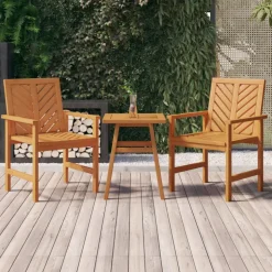 VIDAXL - Ensemble de salon de jardin 3 pcs bois d'acacia solide