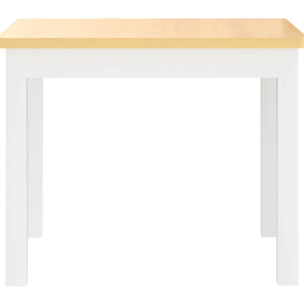 VIDAXL - Ensemble de table et chaises pour enfants 3 pcs blanc et beige