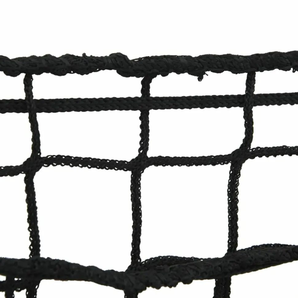 VIDAXL - Filets à foin 2 pcs rond noir 75x50 cm pp
