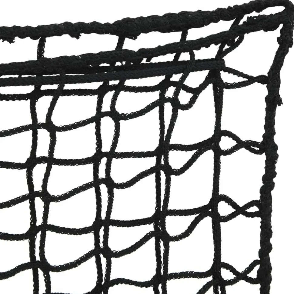 VIDAXL - Filets à foin 2 pcs rond noir 75x50 cm pp