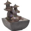VIDAXL - Fontaine d'intérieur avec lampe led polyrésine