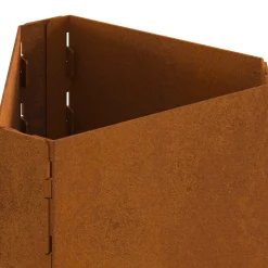 VIDAXL - Foyer avec cheminée 50x43x52 cm en acier weathering