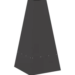 VIDAXL - Foyer avec rangement pour bûches noir 50x50x100 cm acier