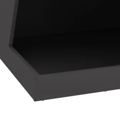 VIDAXL - Foyer avec rangement pour bûches noir 50x50x100 cm acier