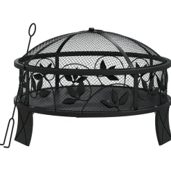VIDAXL - Foyer avec tisonnier 50 cm xxl acier