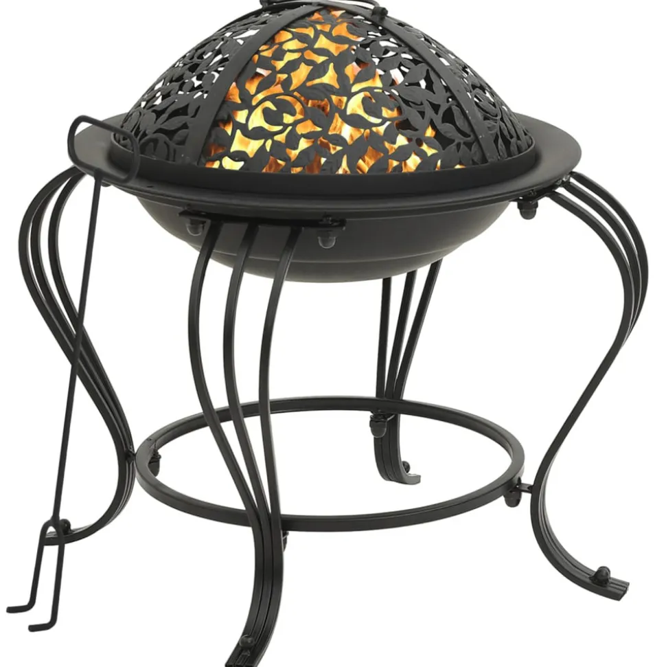 VIDAXL - Foyer avec tisonnier 49 cm acier