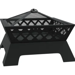 VIDAXL - Foyer avec tisonnier 50 cm xxl acier