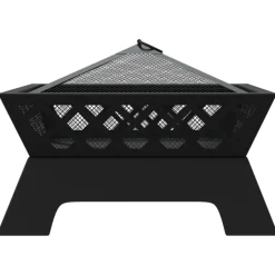 VIDAXL - Foyer avec tisonnier 50 cm xxl acier
