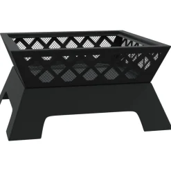 VIDAXL - Foyer avec tisonnier 50 cm xxl acier
