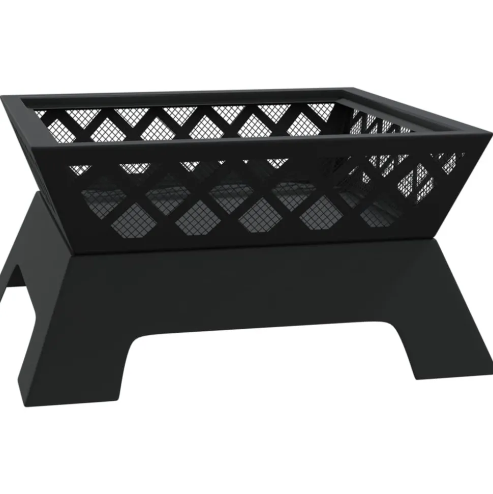 VIDAXL - Foyer avec tisonnier 50 cm xxl acier