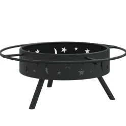 VIDAXL - Foyer avec tisonnier 70 cm xxl acier